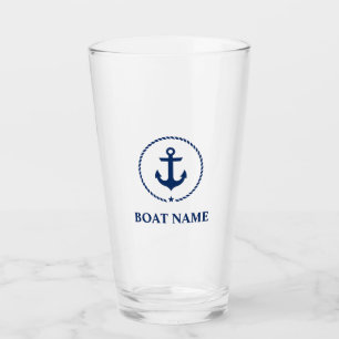 Verre Nom nautique de bateau d'étoile d'Ancre