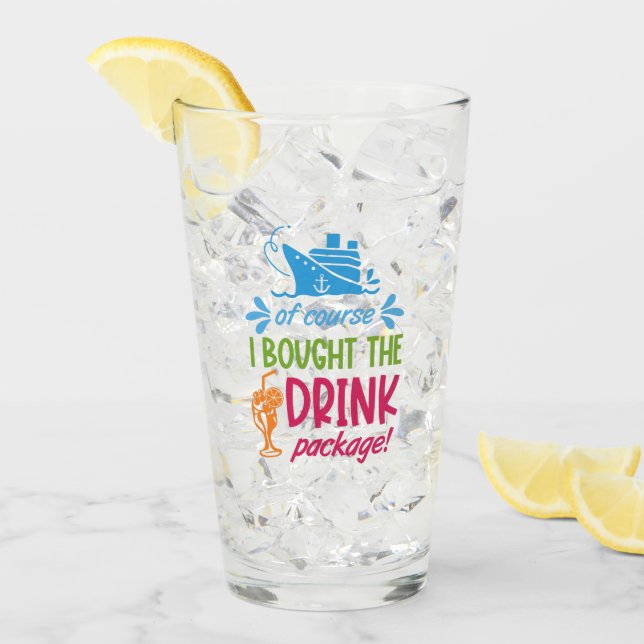 Verre Nom personnalisé, destination et année Boissons de (Devant glace)