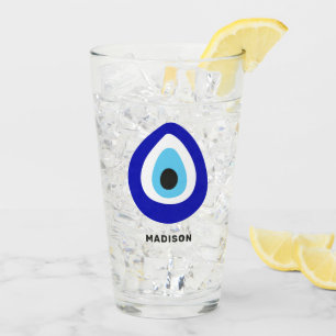Verre Nom personnalisé Eye mal Nazar Amulet