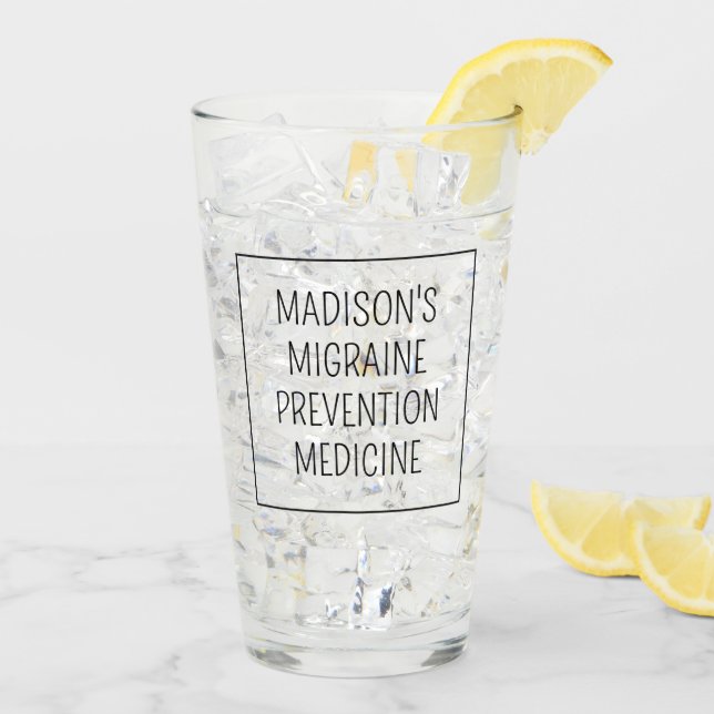 Verre Nom personnalisé / Prévention de la migration de t (Dos glace)
