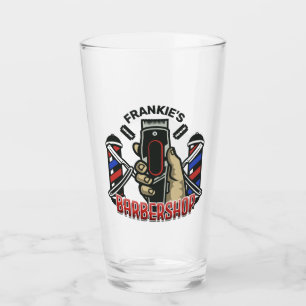 Verre Nom personnalisé Retro Barber Shop Pole Barbier