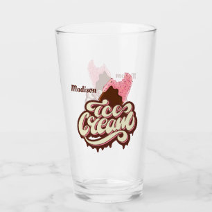 Verre nommé fait sur commande de pinte de cornet