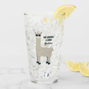 Verre nommé fait sur commande de pinte de lama