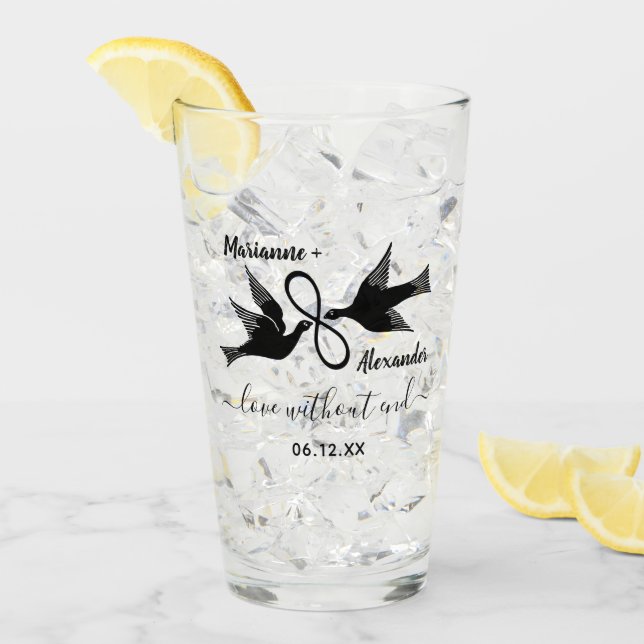 Verre Noms de couples de coutume de l'infini | de (Devant glace)