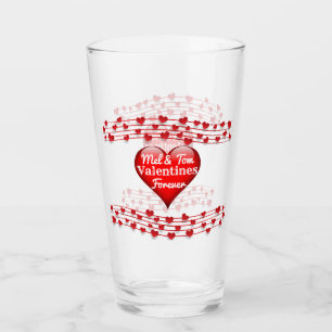 Verre Noms personnalisés Valentines Forever Glass Cup