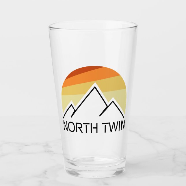 Verre North Twin Mountain New Hampshire Retro (Devant)