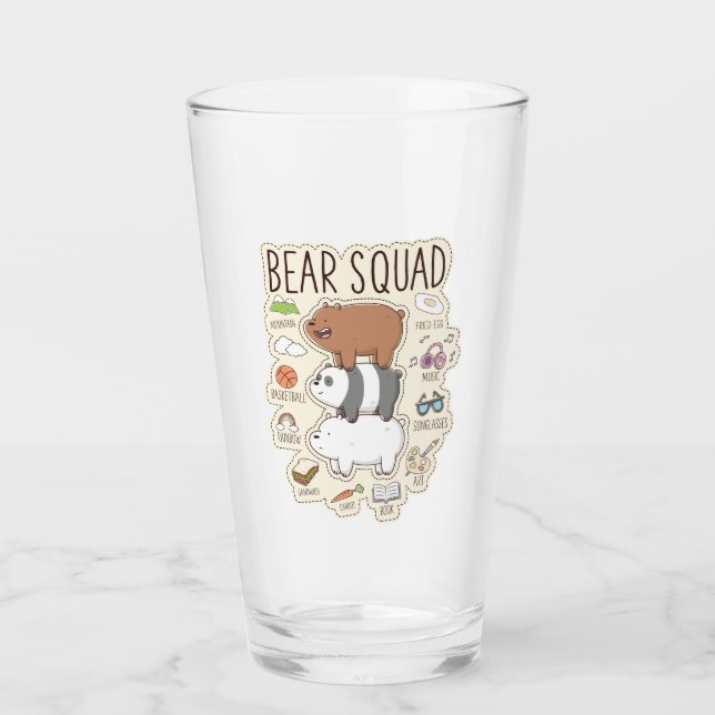 Verre Nous les ours nus - Journal des équipes d'ours (Devant)