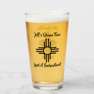 Verre Nouveau-Mexique Nom personnalisé Zia Sun Symbole c