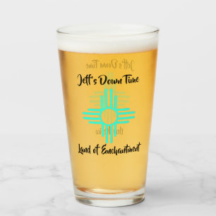 Verre Nouveau-Mexique Nom personnalisé Zia Sun Symbole c