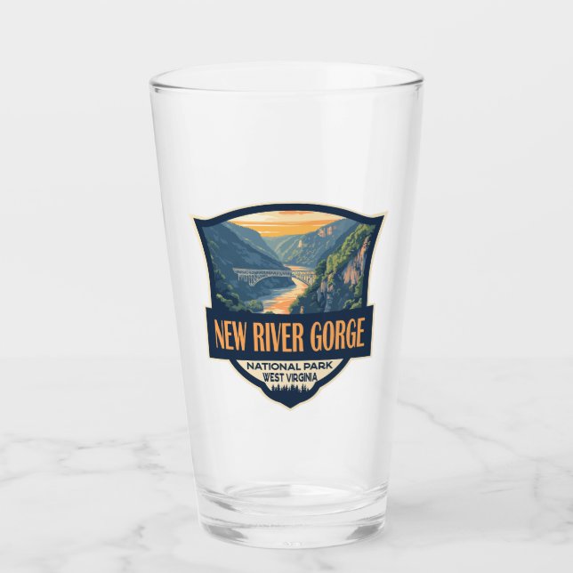 Verre Nouveau Parc national de la Gorge River Illustrati (Devant)