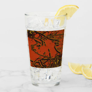 Verre Nouvelle année chinoise du porc 2019 - rouge et o