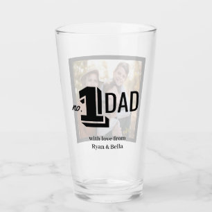 Verre numéro 1 papa fête des pères photo cadeau café mue