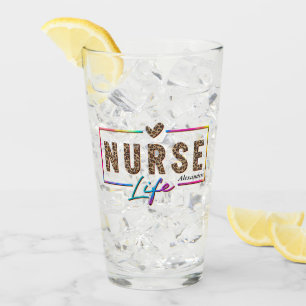 Verre "Nurse Life" en Elegant Rainbow Colors