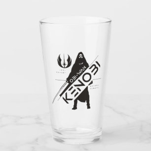 Verre Obi-Wan Kenobi Graphique de profil de caractères
