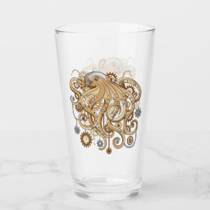 Verre Octopus Steampunk Surreal Retro Style Machine