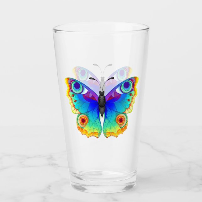 Verre Oeil de paon arc-en-ciel (Devant)