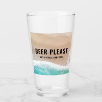Offre de plage océanique été drôle typographie