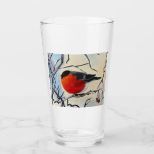 Verre Oiseau rouge