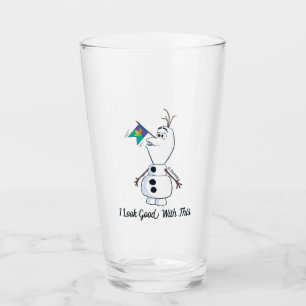 Verre Olaf avec son nez de drapeau