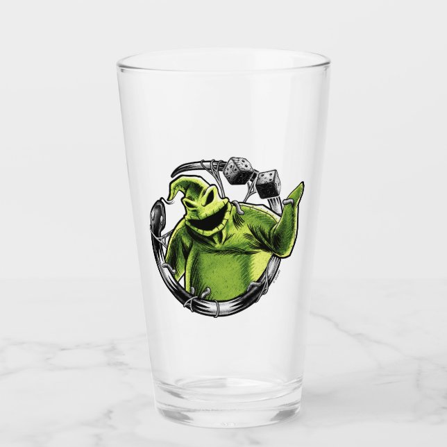 Verre Oogie Boogie | Serpent et dés (Devant)