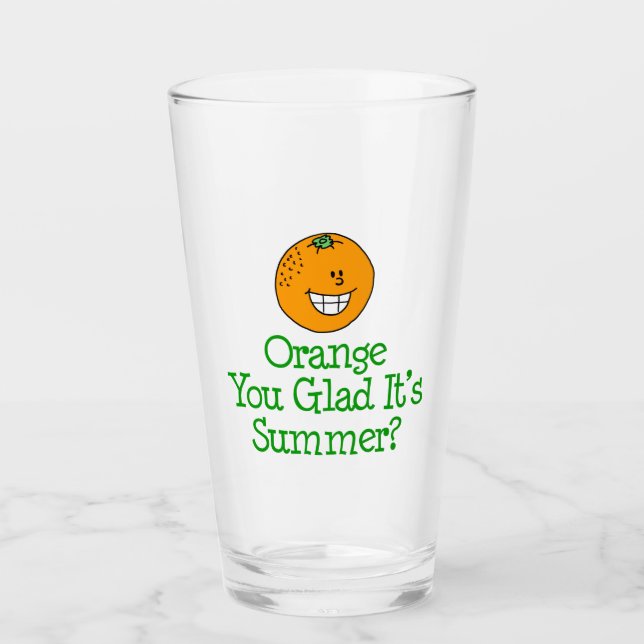 Verre Orange You Glad C'est le tournoi d'été (Devant)