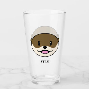 Verre Otter souriant mignon