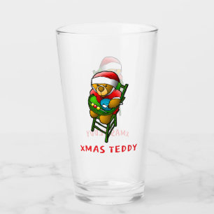 Verre Ours en peluche Noël