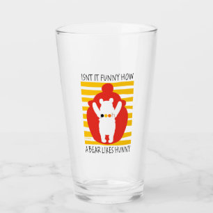 Verre Ourson  N'est-ce pas drôle qu'un ours aime Hunny