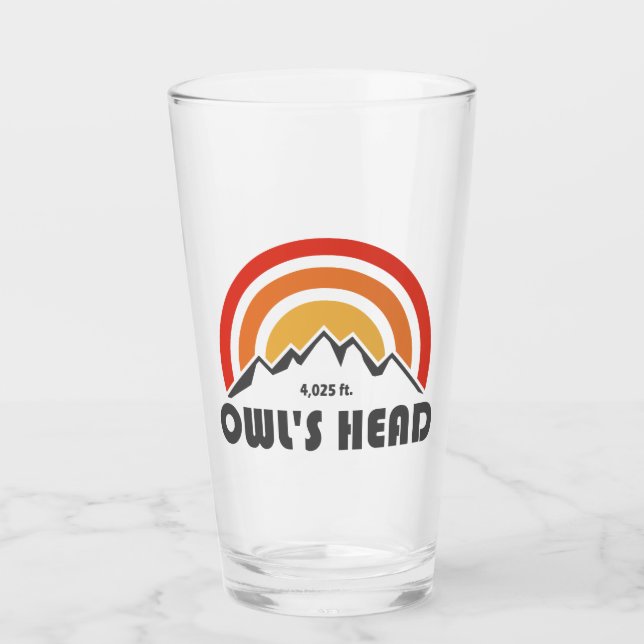 Verre Owl's Head New Hampshire (Devant)