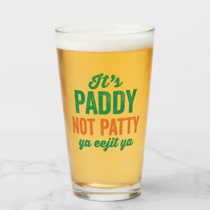 Verre Paddy not Patty Funny St. Patrick's Day