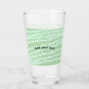 Verre Paillettes pastel vert scintillement nom texte boh