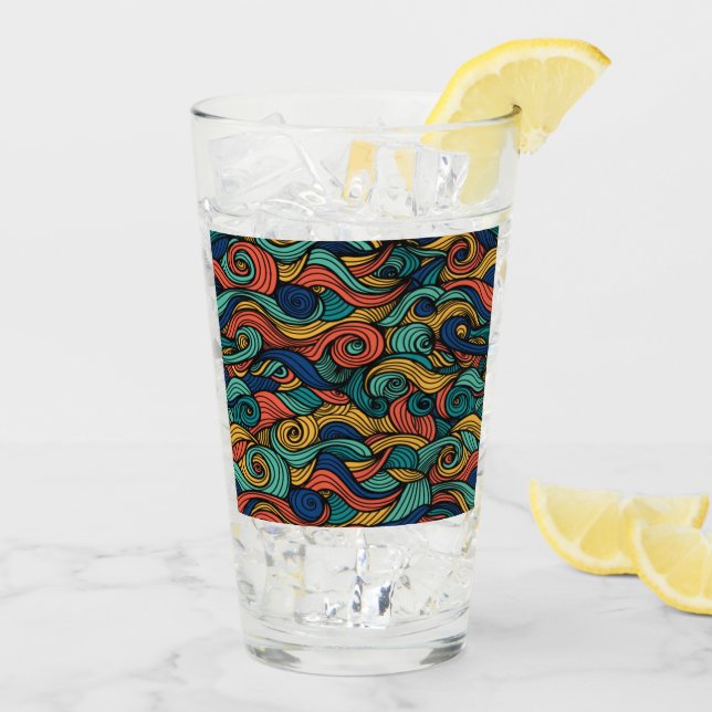 Verre Paisley haché (Dos glace)