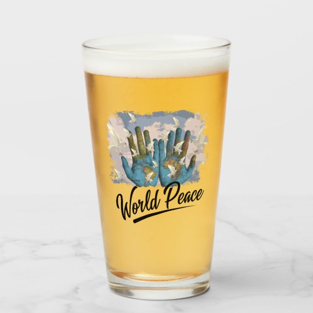 Verre Paix mondiale (Devant (rempli))