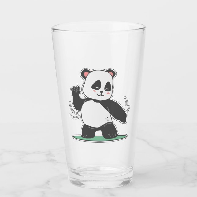 Verre Panda de danse (Devant)