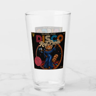 Verre Panda rouge disco