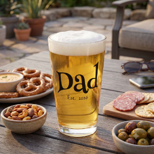 Verre Papa a Fondé Nouveau Texte Amusant Papa Gras Simpl
