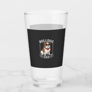 Verre Papa Bouledogue Chien Lunettes de soleil Bandana