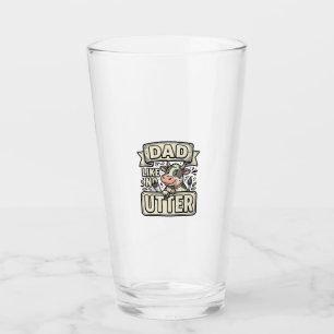 Verre Papa comme pas de pis drôle vache vintage vecteur