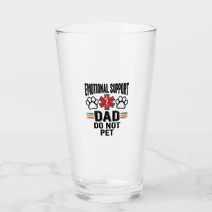 Verre Papa de soutien émotionnel Ne pas caresser Vintage