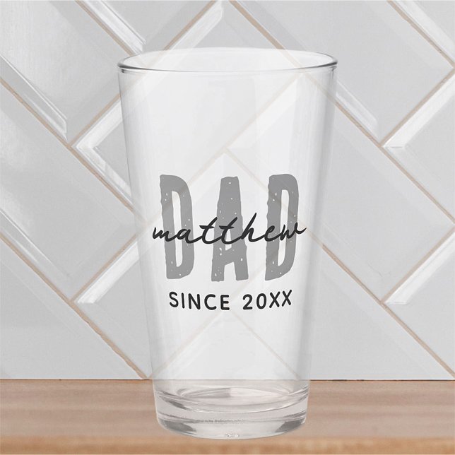 Verre Papa Depuis 20XX Moderne Simple Preppy (Créateur téléchargé)
