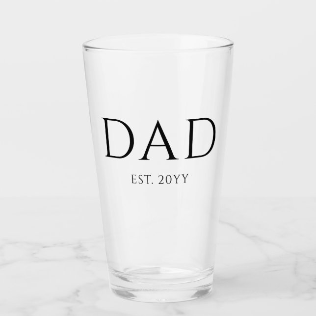 Verre Papa Est Moderne Nouveau papa Promu à papa (Devant)