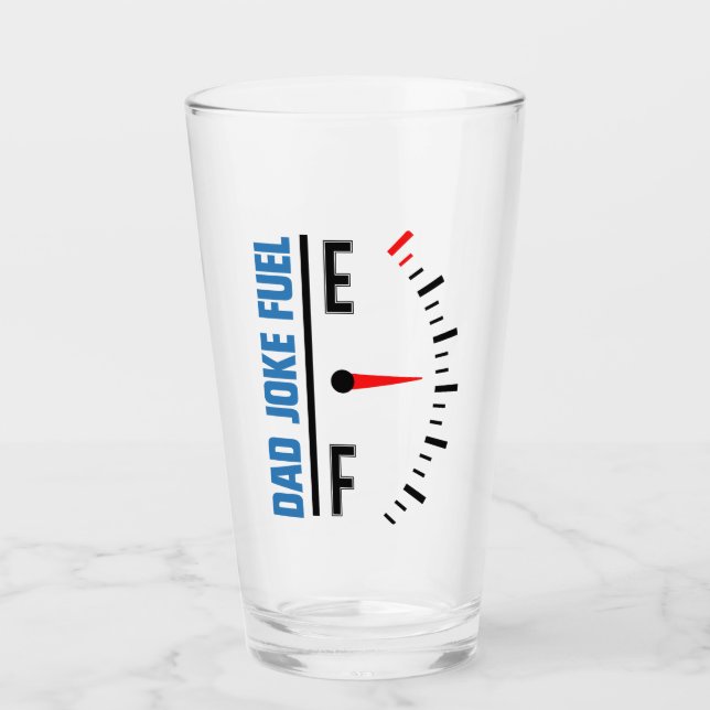 Verre Papa Joke Carburant drôle Fête des pères (Devant)