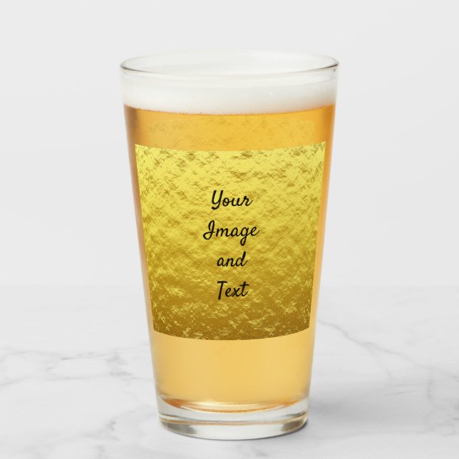 Verre Papier doré de luxe personnalisé (Devant (rempli))