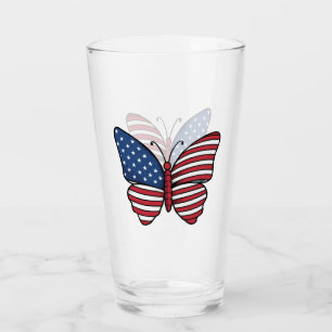 Verre Papillon USA - Numéro de drapeau 62614