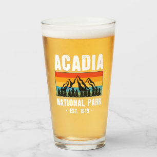 Verre Parc national Acadia, Maine Retro Vintage