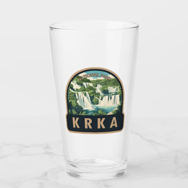 Verre Parc national de Krka Croatie Art de voyage (Devant)