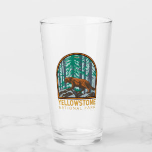 Verre Parc national de Yellowstone Vintage Wolverine