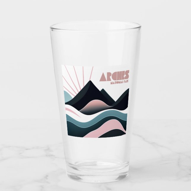 Verre Parc national des Arches Collines colorées (Devant)