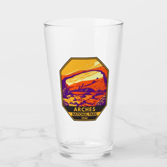 Verre Parc national des Arches Utah Paysage Vintage (Devant)