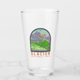 Verre Parc National Des Glaciers Au Printemps Montana Vi